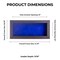 Rich Dark Brown Wood Shadow Box Frame with Acrylic Front - Royal Blue Suede Backing, 30 Sizes